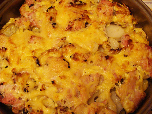 Мясо по-французски со свининой